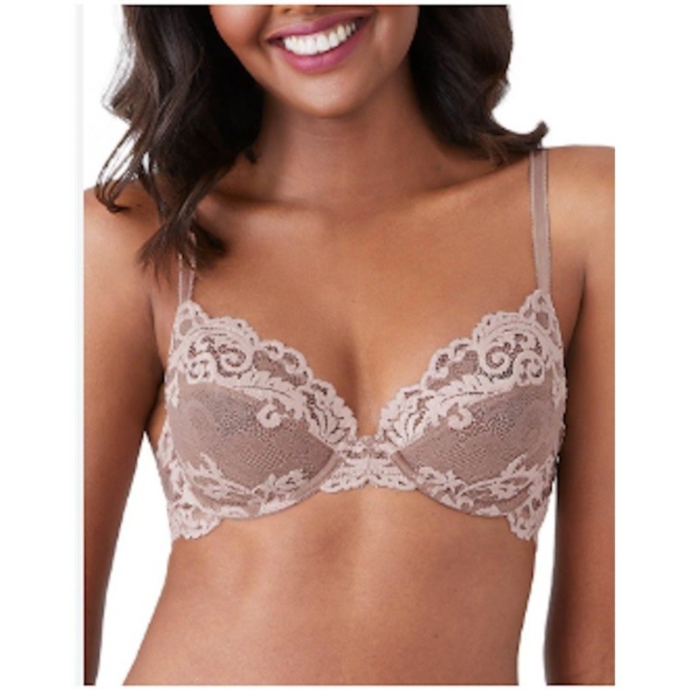 NWOT Wacoal 36D Instant Icon Underwire Bra 851322 Taupe 120126